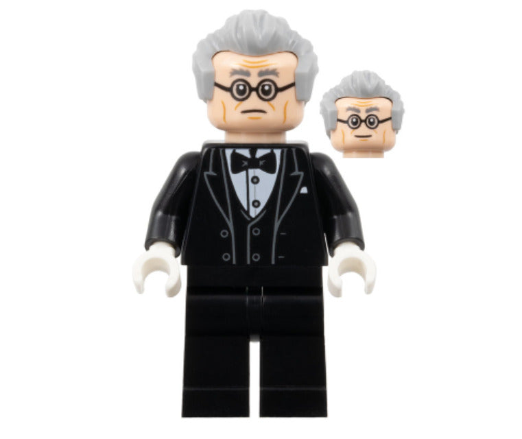 Lego Alfred Pennyworth 76252 Black Tuxedo Gray Hair Super Heroes Minifigure