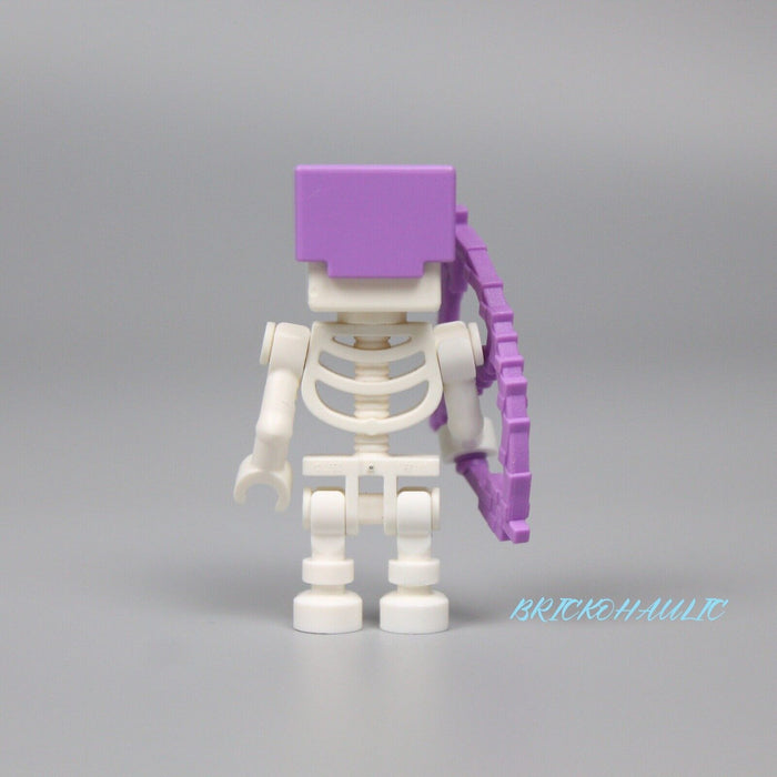 Lego Skeleton with Cube Skull 21171 21179 21146 Minecraft Minifigure