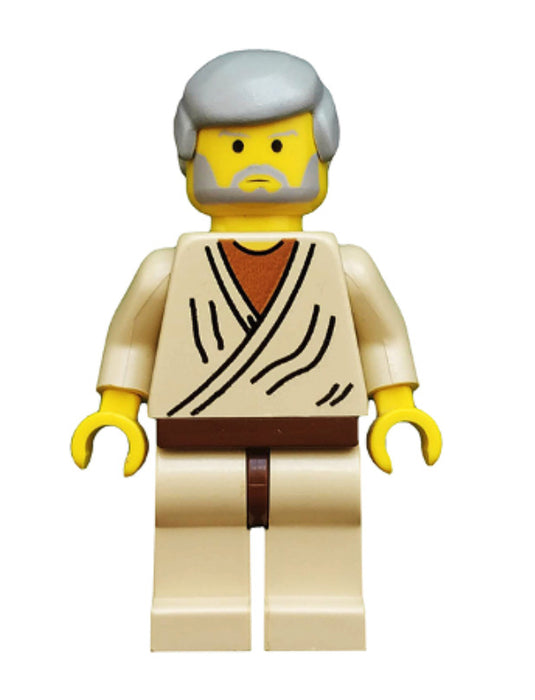 Lego Obi-Wan Kenobi 7110 with Light Gray Hair (Old) Star Wars Minifigure