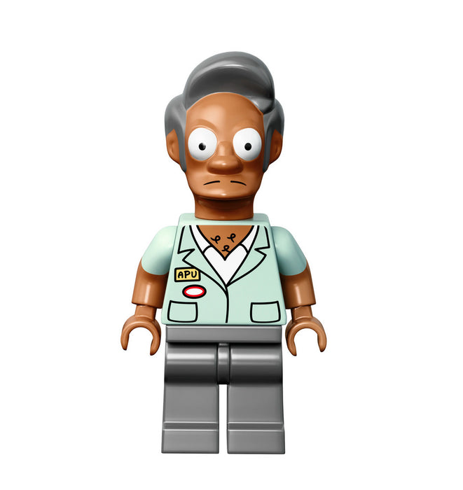 Lego Apu Nahasapeemapetilon 71016 with Name Tag The Simpsons Minifigure