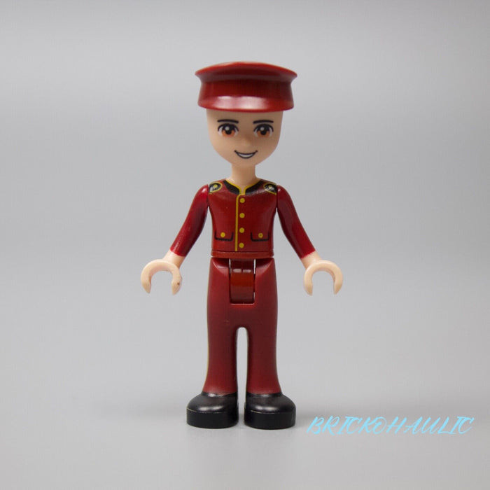 Lego Nate 41101 Dark Red Hotel Boy Uniform Friends Minifigure