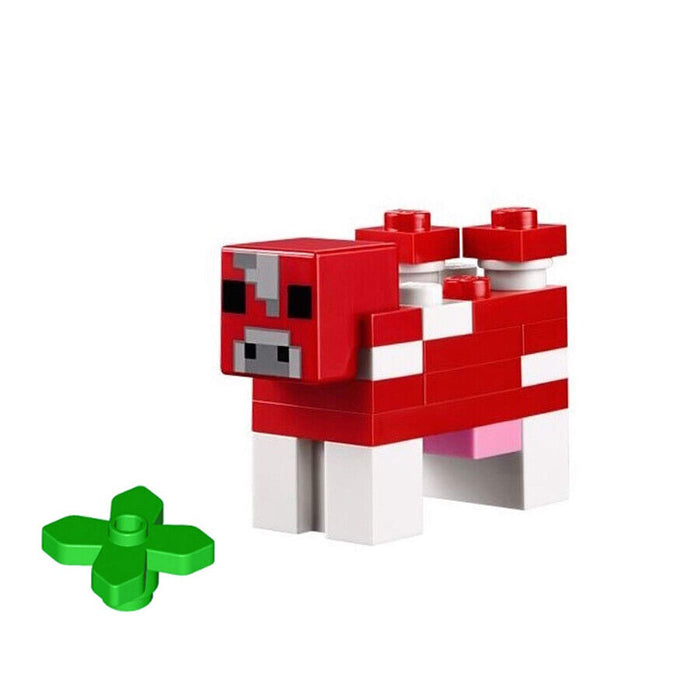 Lego Minecraft Cow 21116 21129 Mooshroom Brick Built Minecraft Minifigure