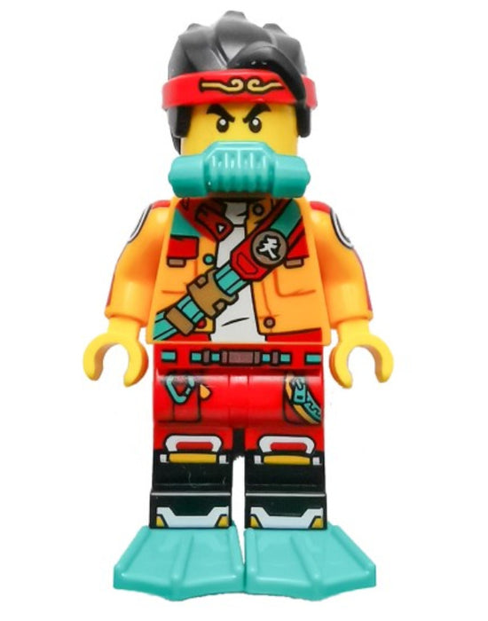 Lego Monkie Kid 30562 Orange Jacket Scuba Breathing Monkie Kid Minifigure