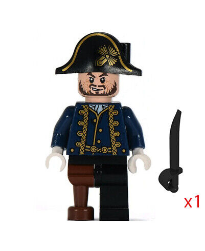 Lego Hector Barbossa with Pegleg 4192 Pirates of the Caribbean Minifigure