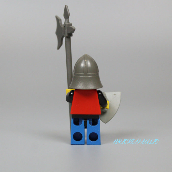 Lego Scale Mail 6018 Red Arms Dark Gray Neck-Protector Castle Minifigure