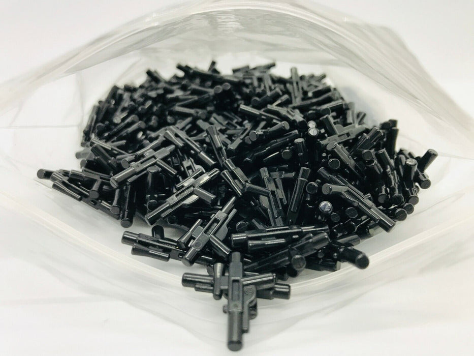 Lego Star Wars Lot of 100 Short Blaster Black Gun Weapons Accessories