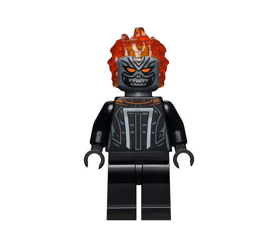 Lego Ghost Rider 76173 Flat Silver Head Spider-Man Super Heroes Minifigure