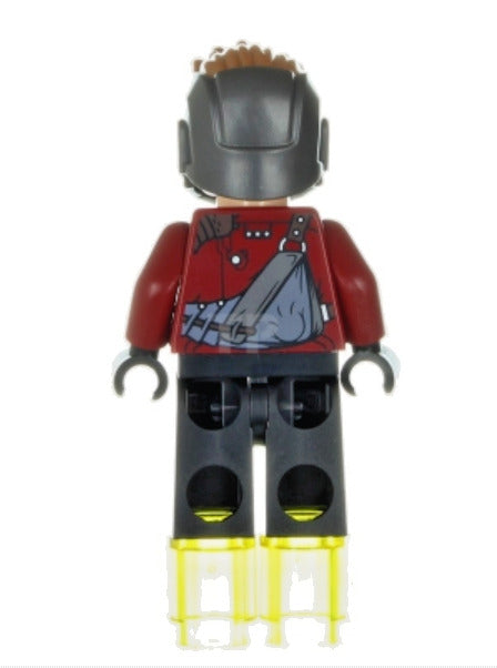 Lego Star-Lord 76019 Mask, Open Jacket Super Heroes Guardians Galaxy Minifigure