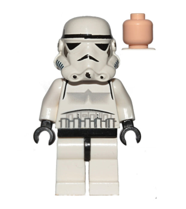 Lego Stormtrooper 6211 Light Flesh Head Star Wars Minifigure