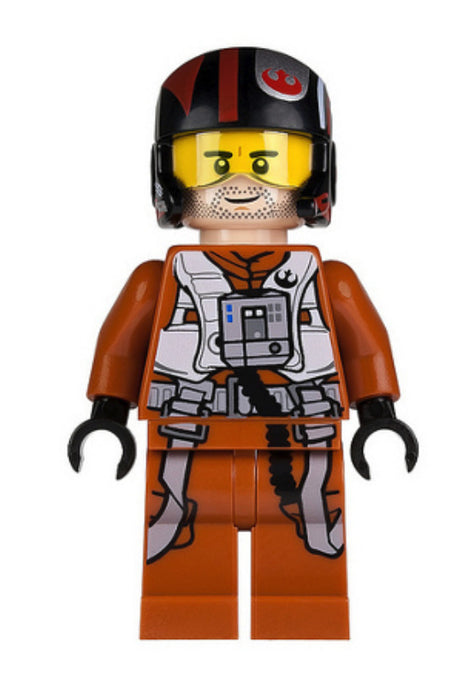 Lego Poe Dameron 75102 Pilot Jumpsuit, Helmet Episode 7 Star Wars Minifigure