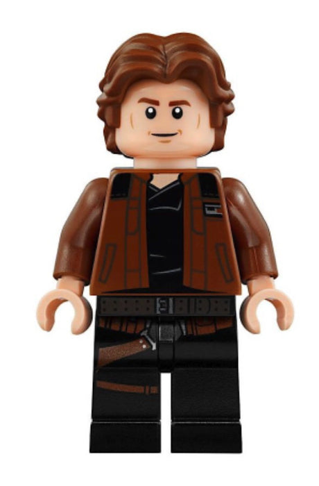Lego Han Solo 75212 75512 Brown Jacket with Black Shoulders Star Wars Minifigure