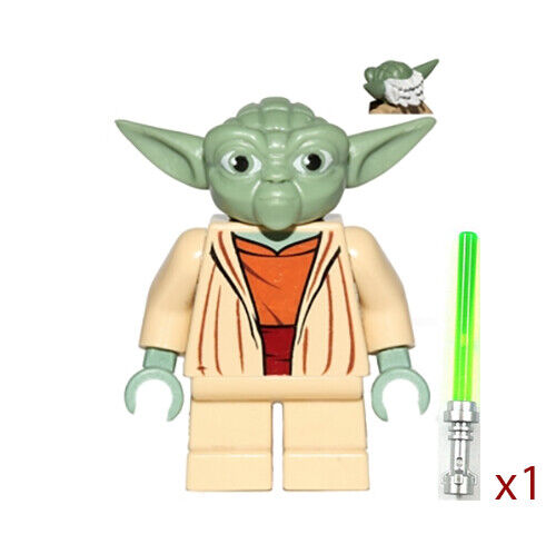 Lego Yoda Clone Wars, White Hair Watch Set Star Wars Minifigure