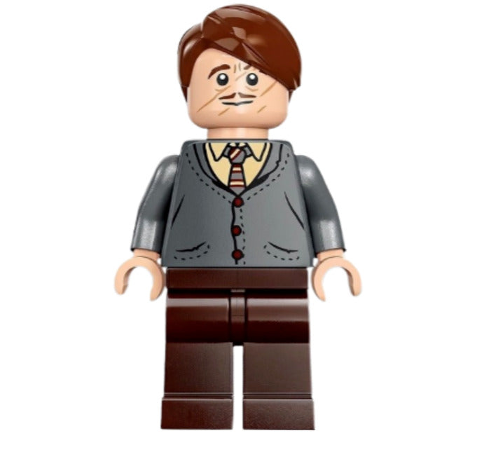 Lego Professor Remus Lupin 76414 Dark Gray Cardigan Harry Potter Minifigure