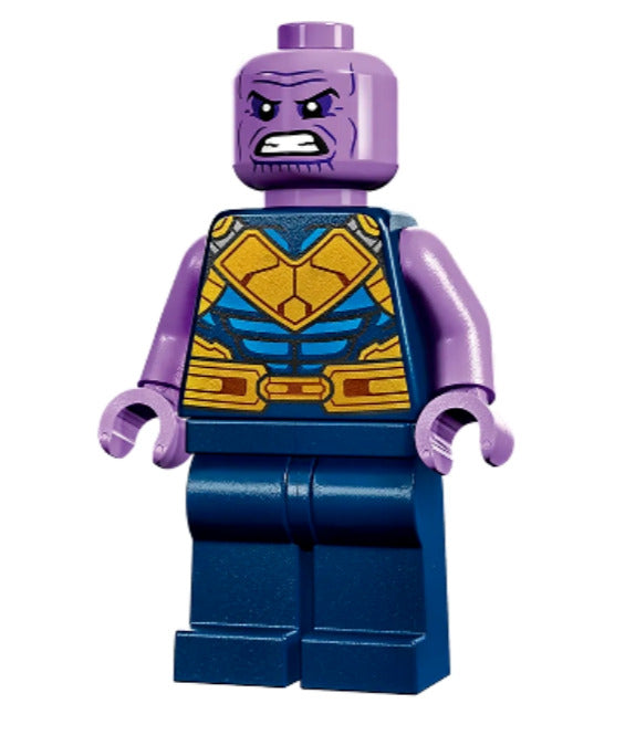 Lego Thanos 76242 Dark Blue Legs Plain Medium Lavender  Super Heroes Minifigure