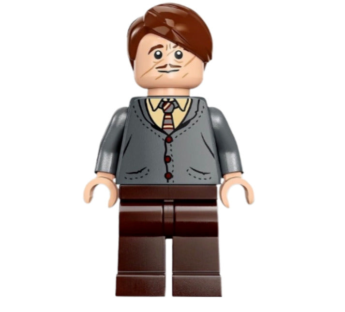 Lego Professor Remus Lupin 76414 Dark Gray Cardigan Harry Potter Minifigure