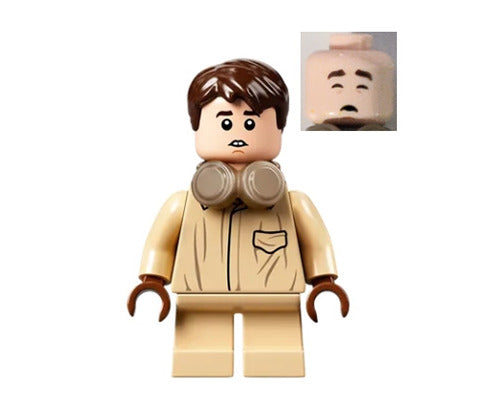 Lego Neville Longbottom 76384 Coveralls, Tan Short Legs Harry Potter Minifigure