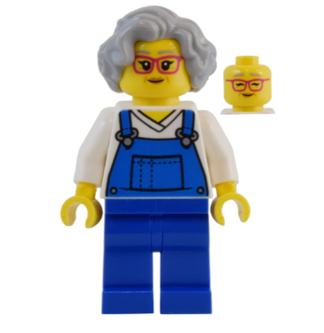 Lego Street Vendor 71799 Female Blue Overalls over Shirt NINJAGO Minifigure