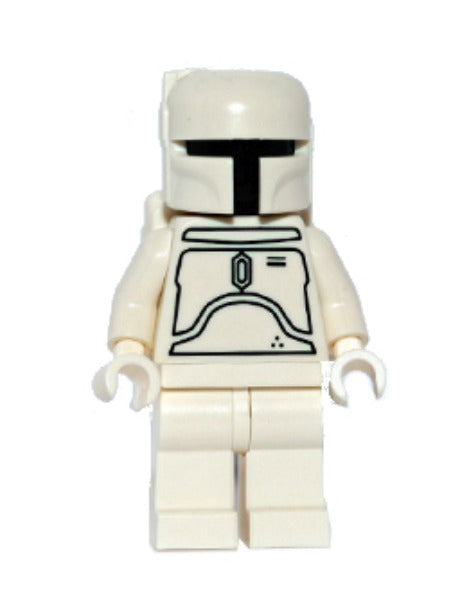 Lego Boba Fett White Star Wars Minifigure Rare Polybag New Sealed