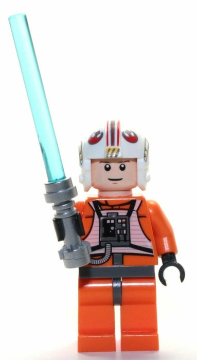 Lego Luke Skywalker 8129 9493 Pilot, Light Flesh Star Wars Minifigure