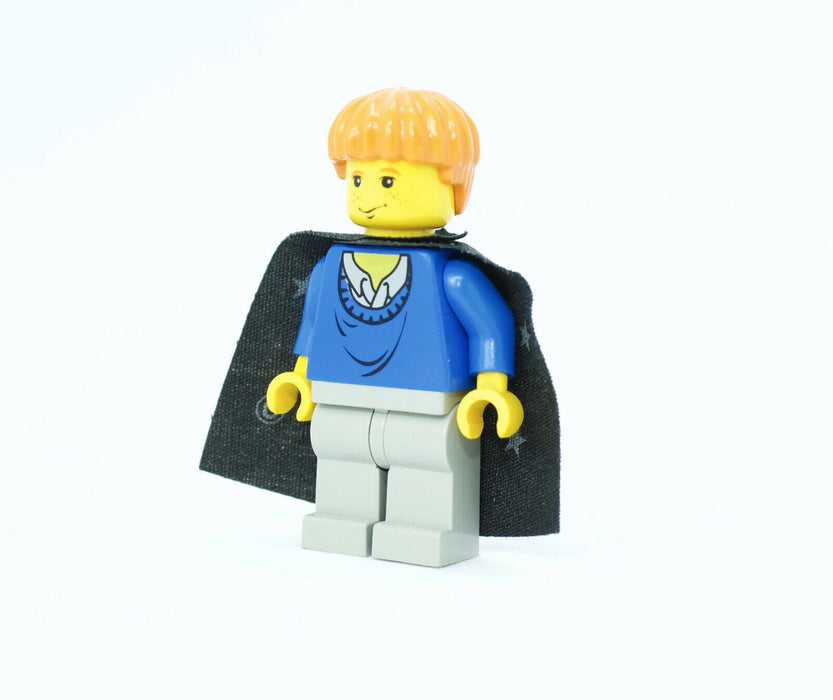 Lego Ron Weasley 4722 Blue Sweater Black Cape with Stars Harry Potter Minifigure