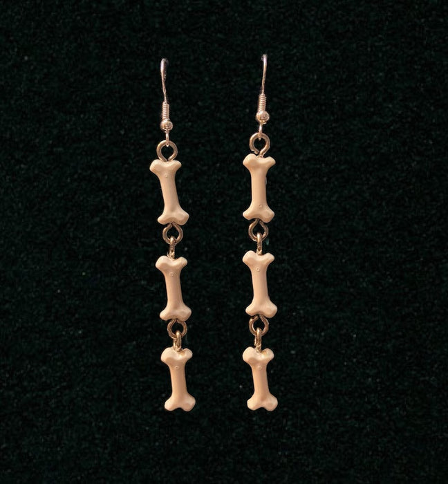 Brickohaulic Bones Dangle Earrings Handmade with LEGO® Bricks Parts