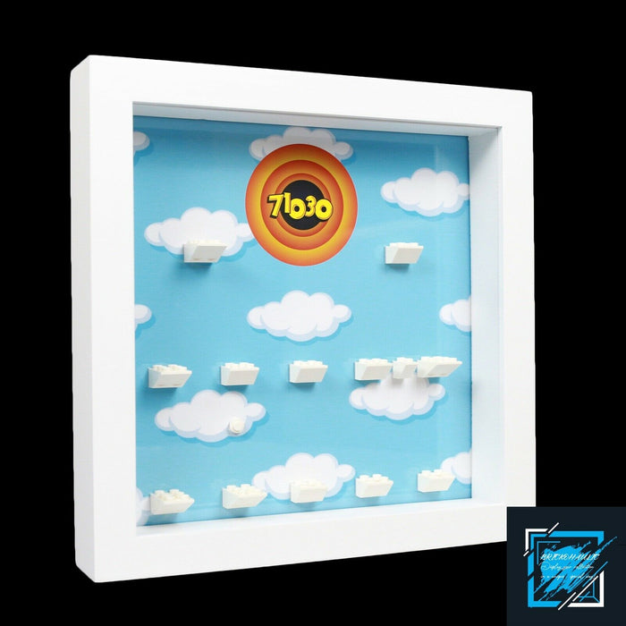 Brickohaulic White Display Frame Case for Looney Tunes Minifigures 71030