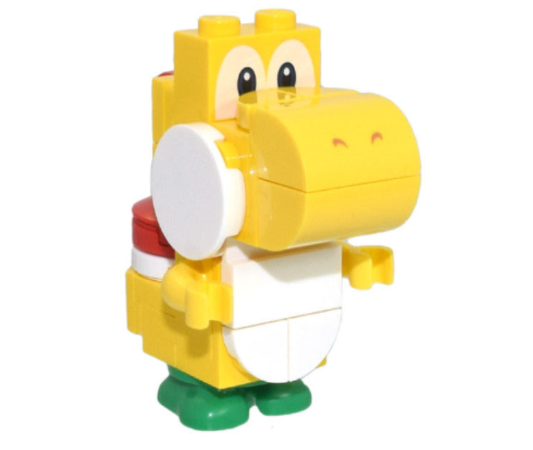 Lego Yellow Yoshi 71400 White Tile Super Mario Minifigure