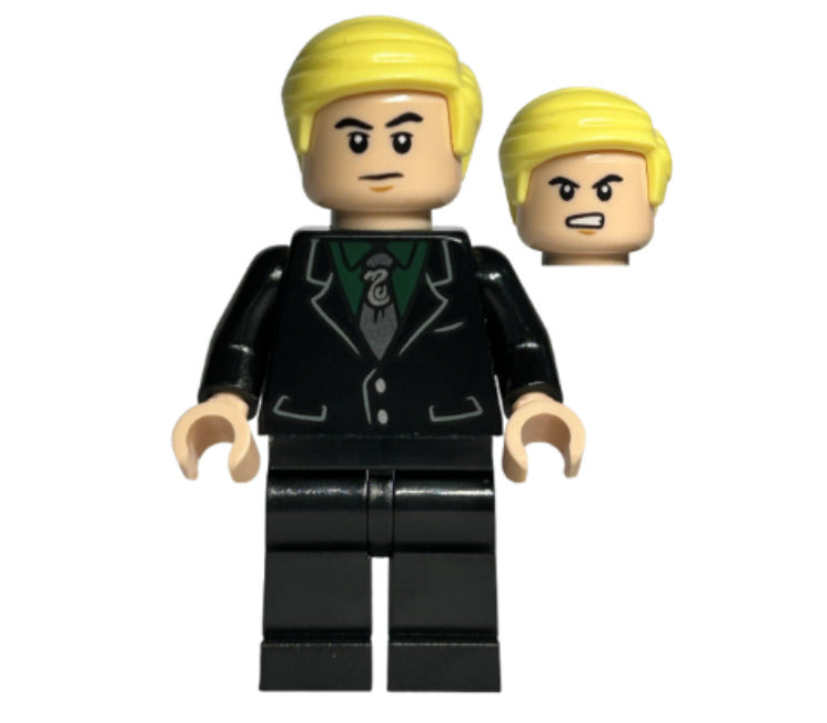 Lego Draco Malfoy 76405 Black Suit Slytherin Tie Neutral Harry Potter Minifigure