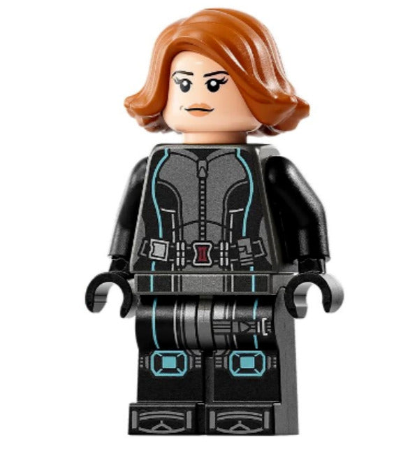 Lego Black Widow 76260 Black Jumpsuit Orange Short Hair Super Heroes Minifigure