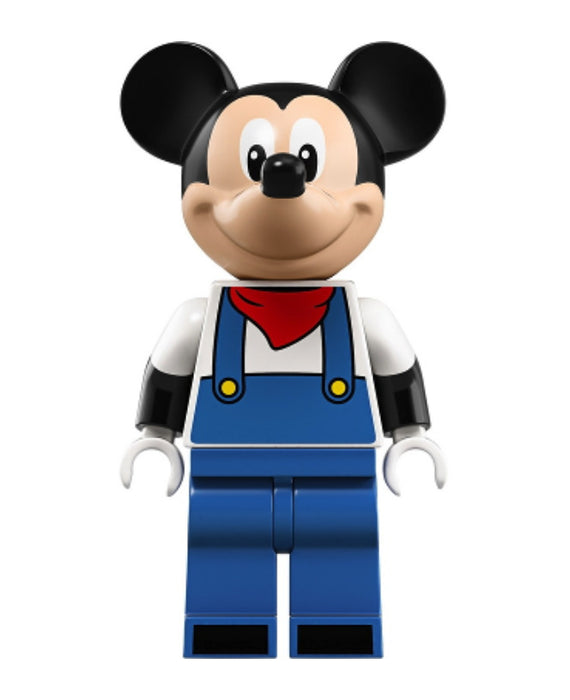 Lego Mickey Mouse 71044 Blue Overalls, Red Bandana Disney Minifigure