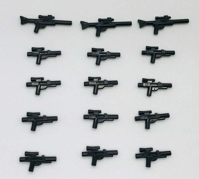 LEGO Star Wars Lot of 15 Blasters & Long Rifles Gun Weapons Accessories