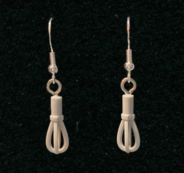 Brickohaulic Whisk Dangle Earrings Handmade with LEGO® Bricks Parts