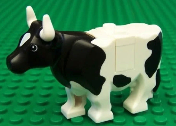 Lego White Cow 7637 with Black Spots Pattern Animal Farm Minifigure Big Figure