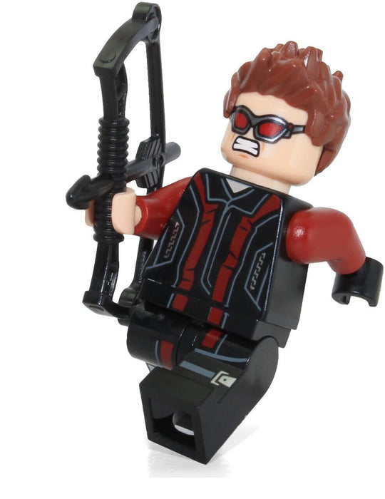 Lego Hawkeye 76030 76042 Black and Dark Red Suit Super Heroes Minifigure