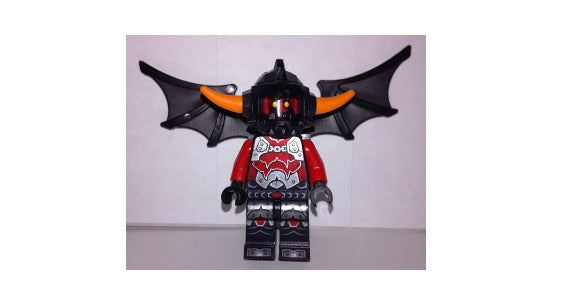 Lego Ash Attacker 70320 Orange Horns Wings Nexo Knights Minifigure