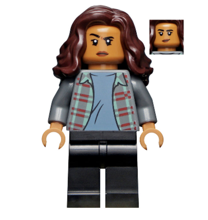 Lego MJ (Michelle Jones) 76185 Plaid Jacket Wavy Hair Super Heroes Minifigure