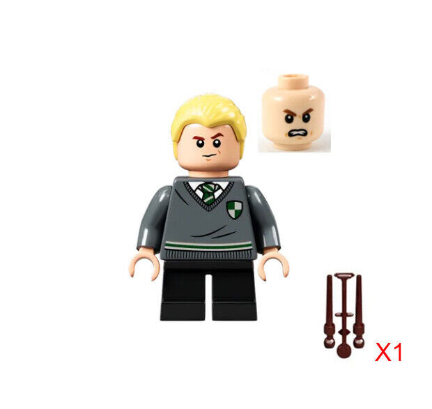 Lego Draco Malfoy 76383 Slytherin Sweater with Crest Harry Potter Minifigure