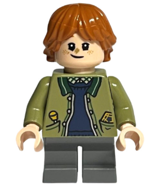 Lego Ron Weasley 76405 Olive Green Jacket Harry Potter Minifigure