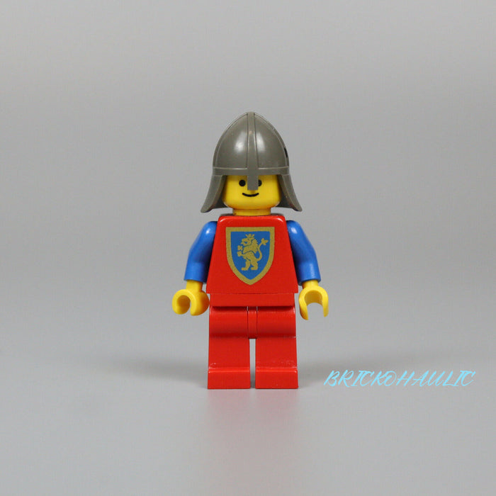 Lego Crusader Lion 6077 Red Legs Dark Gray Neck-Protector Castle Minifigure