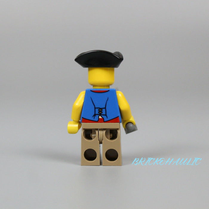 Lego Pirate Blue Vest 6243 Tan Legs Long Brown Moustache Pirates II Minifigure