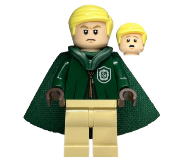 Lego Draco Malfoy 76416 Dark Green Slytherin Uniform Harry Potter Minifigure