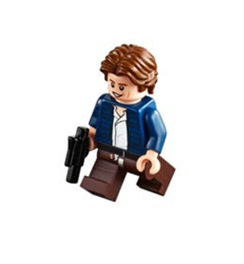 Lego Han Solo 75243 Dark Brown Legs Dark Blue Jacket Star Wars Minifigure