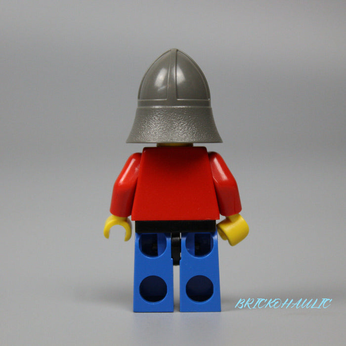 Lego Scale Mail 6018 Red Arms Dark Gray Neck-Protector Castle Minifigure