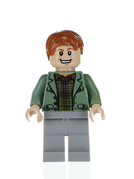 Lego Arthur Weasley 4840 Sand Green Open Jacket Harry Potter Minifigure