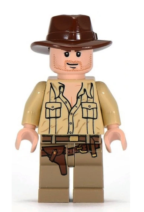 Lego Indiana Jones 7195 Open Shirt Raiders of the Lost Ark Minifigure