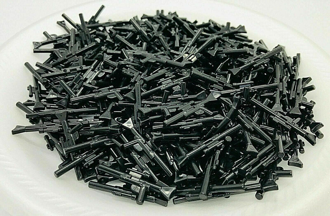 Lego Star Wars Lot of 50 Long Blasters Black Gun Weapons Accessories