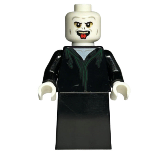 Lego Lord Voldemort 76404 White Head Black Skirt Tongue Harry Potter Minifigure