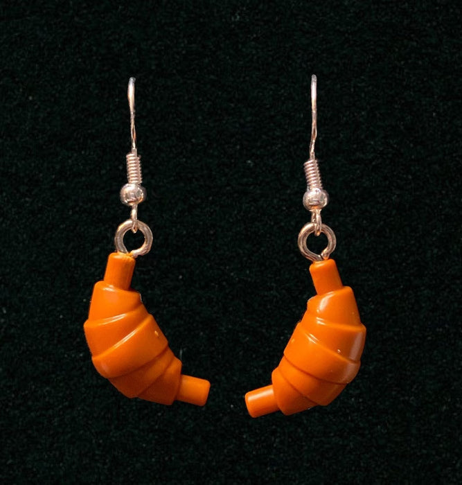 Brickohaulic Croissant Dangle Earrings Handmade with LEGO® Bricks Parts