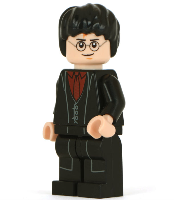 Lego Harry Potter Black Long Coat and Vest, Tie Magical World Book Minifigure