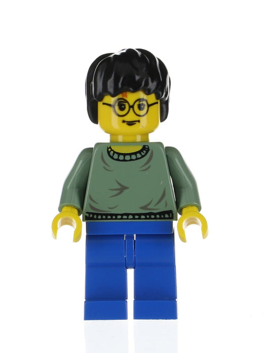 Lego Harry Potter 4720 Sand Green Sweater Torso, Blue Legs Minifigure